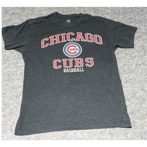 Chicago CUBS T-shirt Men's Size‎ Medium Gray MLB Genuine Merchandise